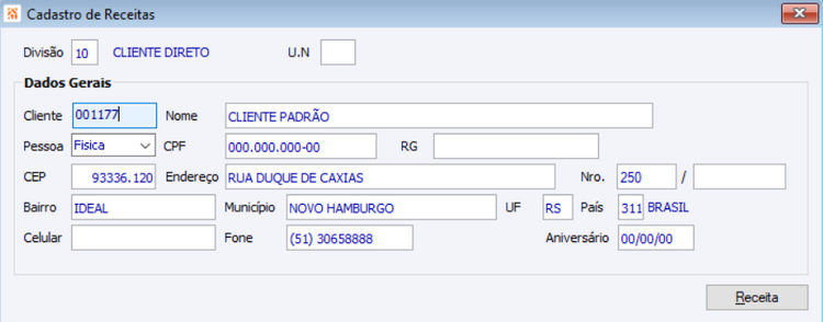 ReceitaOculos
