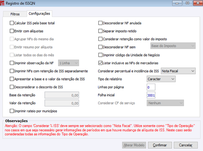 Registro de ISSQN