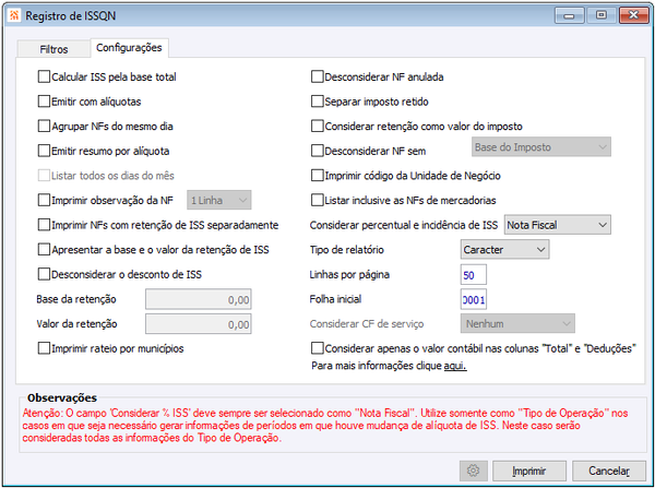 Registro de ISSQN