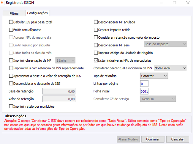 Registro de ISSQN
