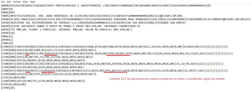 Nota Fiscal Modelo 66