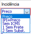 Cadastro TP CUSTO Incidencia