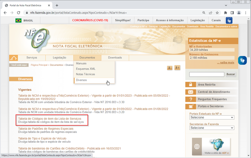 Arquivo:TabelaCodigosItemListaServico.png