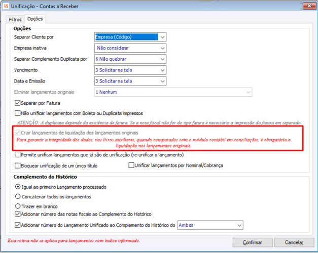 Unificação_Contas_Receber_Opção_Desmarcada